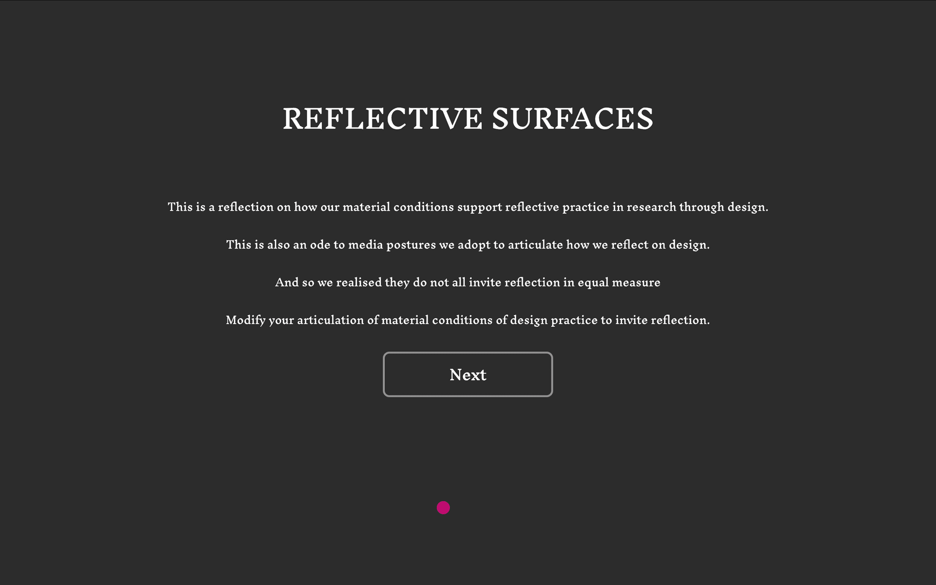 Reflective Surfaces screenshot